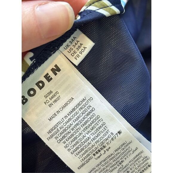 NWOT BODEN Support Bandeau Swimsuit, 34A, $130 A50 - Picture 9 of 10